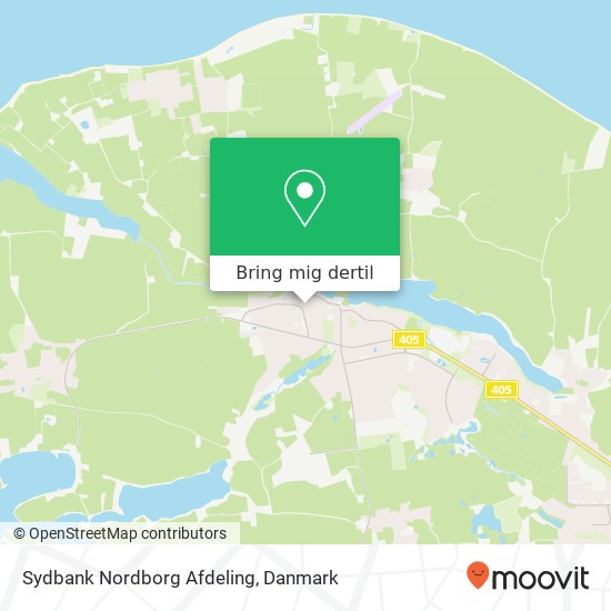 Sydbank Nordborg Afdeling kort