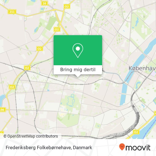 Frederiksberg Folkebørnehave kort