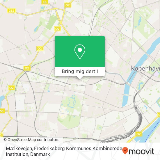 Mælkevejen, Frederiksberg Kommunes Kombinerede Institution kort