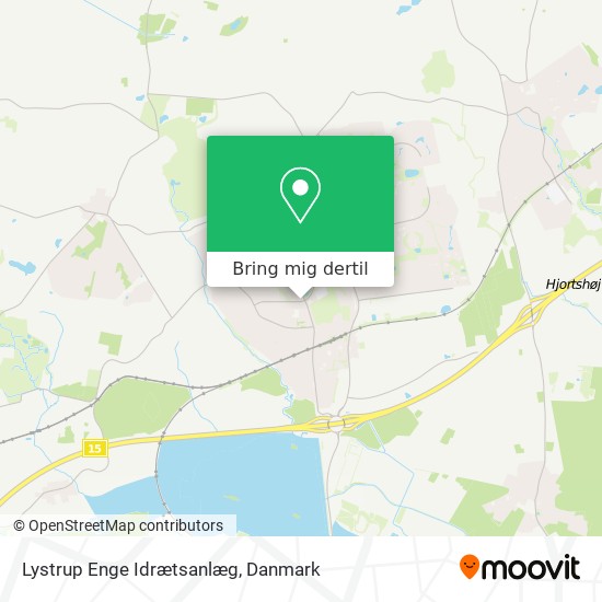 Lystrup Enge Idrætsanlæg kort