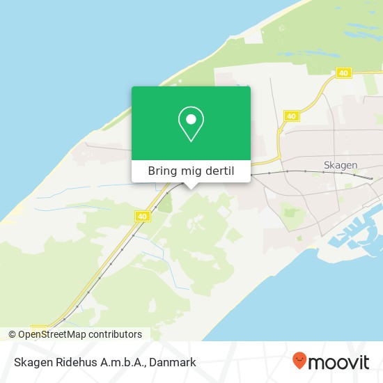 Skagen Ridehus A.m.b.A. kort