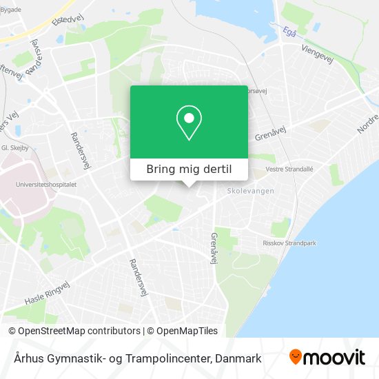 Århus Gymnastik- og Trampolincenter kort