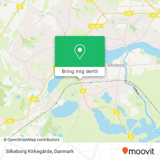Silkeborg Kirkegårde kort