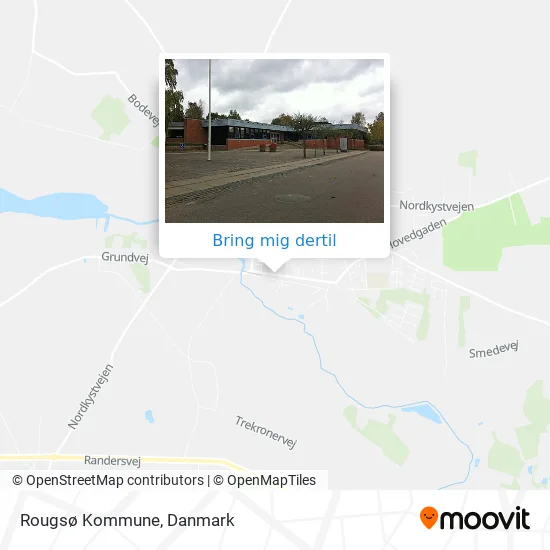 Rougsø Kommune kort