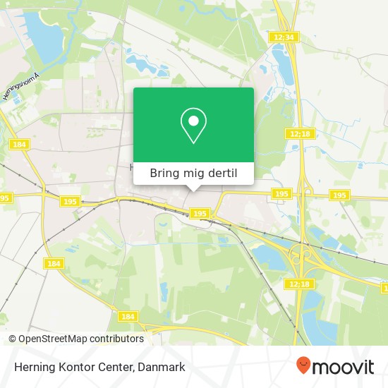 Herning Kontor Center kort