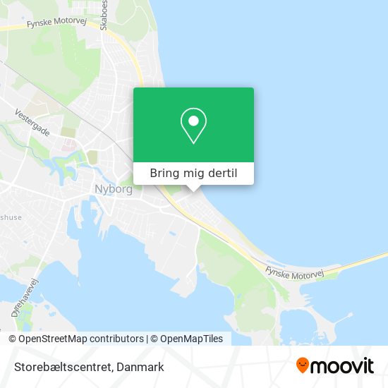 Storebæltscentret kort