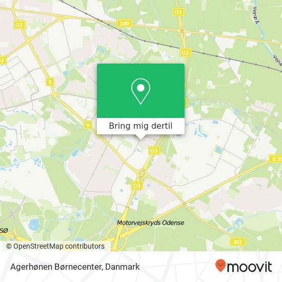 Agerhønen Børnecenter kort