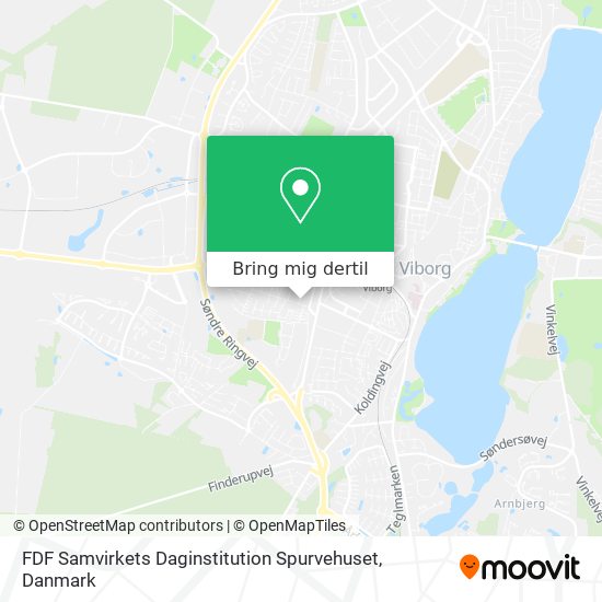 FDF Samvirkets Daginstitution Spurvehuset kort
