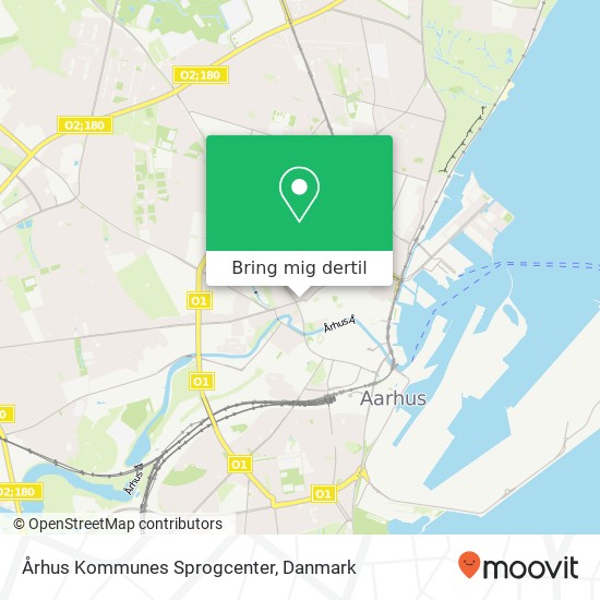 Århus Kommunes Sprogcenter kort