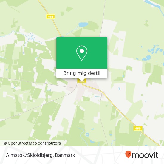 Almstok/Skjoldbjerg kort
