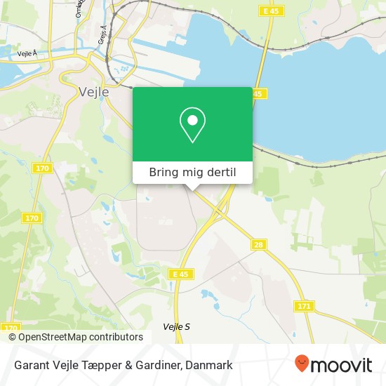 Garant Vejle Tæpper & Gardiner kort