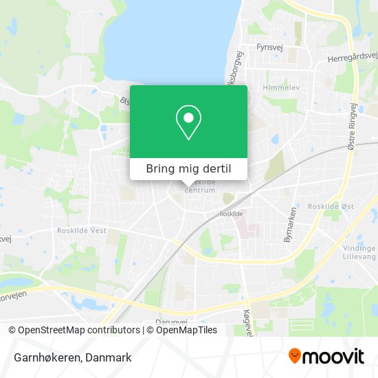 Meget Økonomisk forbundet Vej til Garnhøkeren i Roskilde med Bus eller Jernbane?