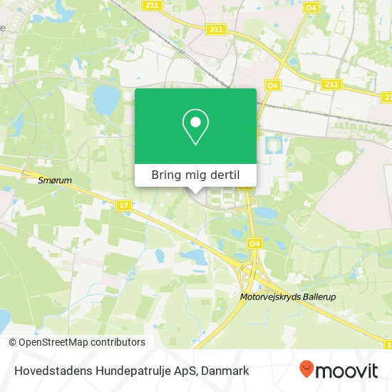 Hovedstadens Hundepatrulje ApS kort