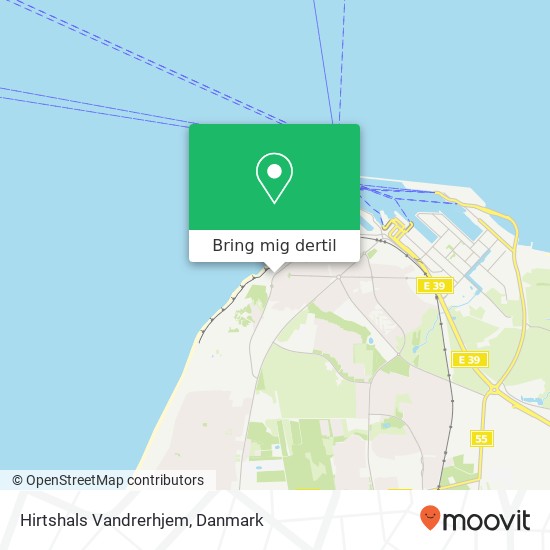 Hirtshals Vandrerhjem kort