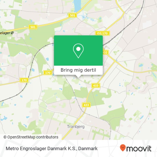 Metro Engroslager Danmark K.S. kort