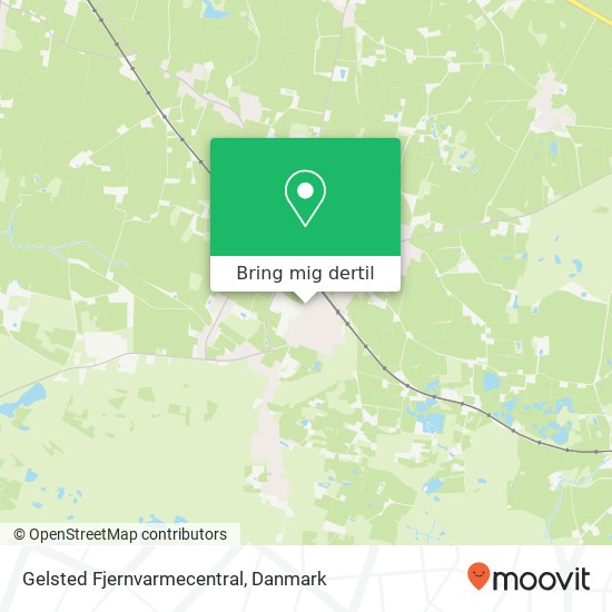 Gelsted Fjernvarmecentral kort