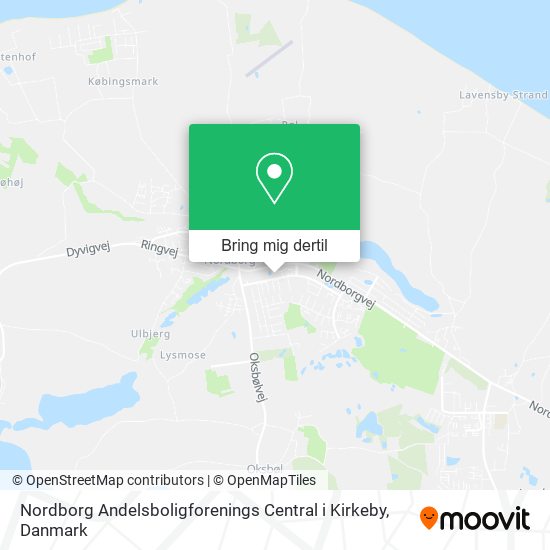 Nordborg Andelsboligforenings Central i Kirkeby kort