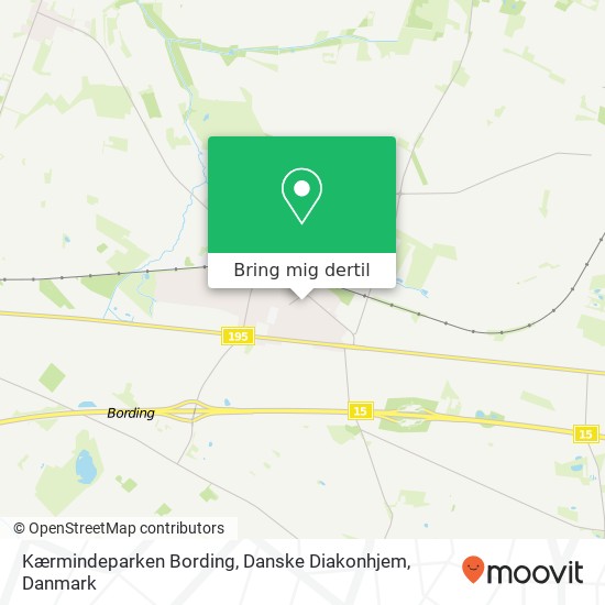 Kærmindeparken Bording, Danske Diakonhjem kort