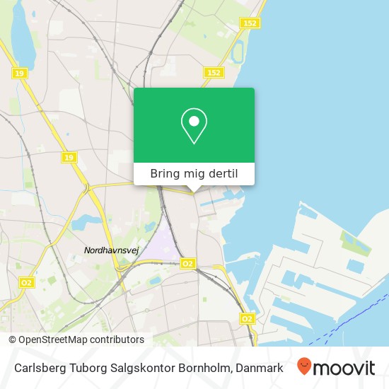 Carlsberg Tuborg Salgskontor Bornholm kort