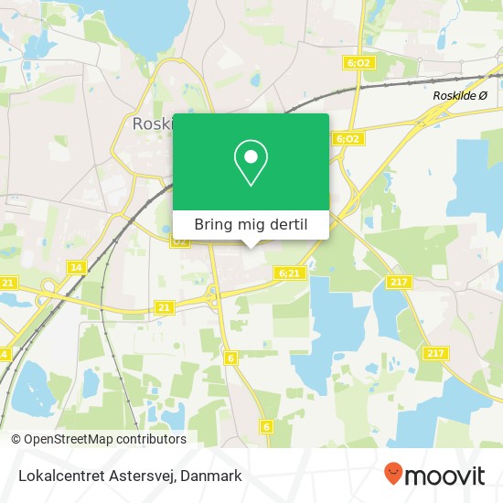 Lokalcentret Astersvej kort