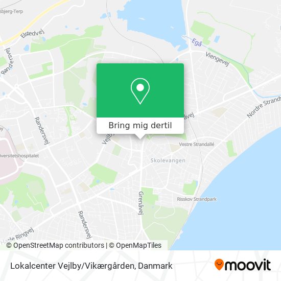 Lokalcenter Vejlby/Vikærgården kort