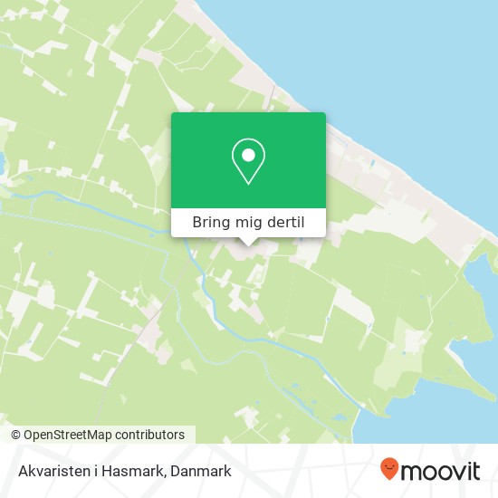 Akvaristen i Hasmark kort