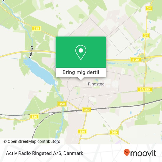 Activ Radio Ringsted A/S kort