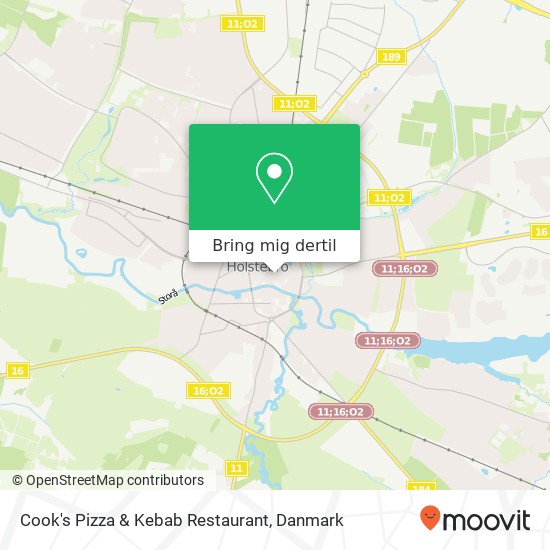 Cook's Pizza & Kebab Restaurant kort