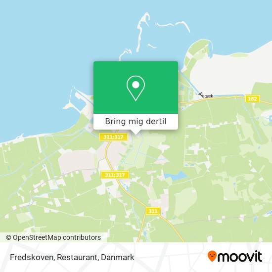 Fredskoven, Restaurant kort