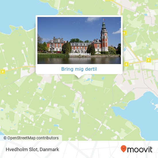 Hvedholm Slot kort