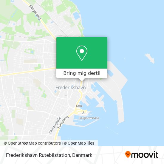Frederikshavn Rutebilstation kort
