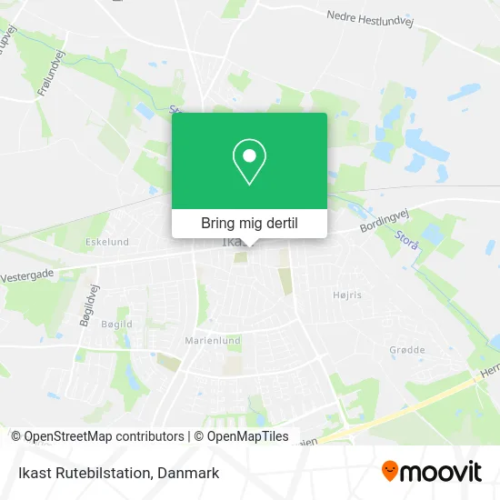 Ikast Rutebilstation kort