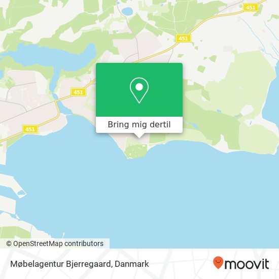 Møbelagentur Bjerregaard kort