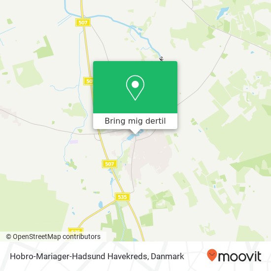Hobro-Mariager-Hadsund Havekreds kort