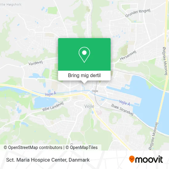 Sct. Maria Hospice Center kort