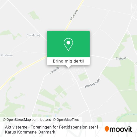 Aktivisterne - Foreningen for Førtidspensionister i Karup Kommune kort