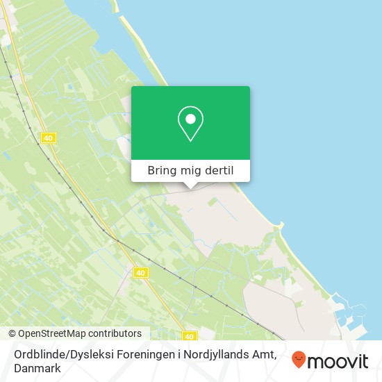 Ordblinde / Dysleksi Foreningen i Nordjyllands Amt kort