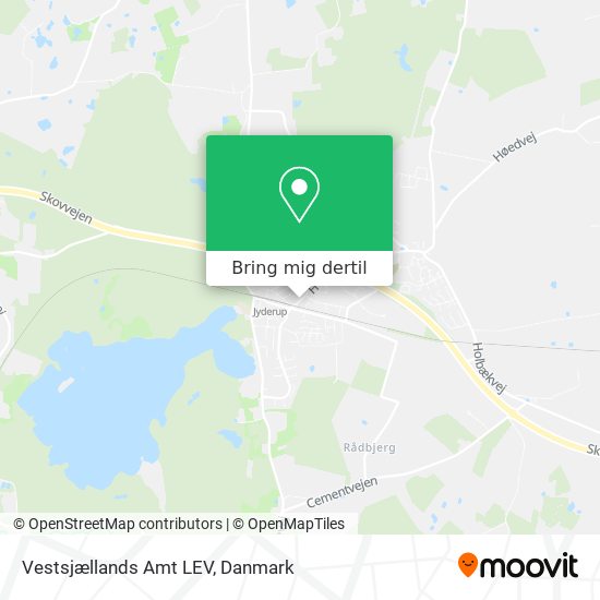 Vestsjællands Amt LEV kort