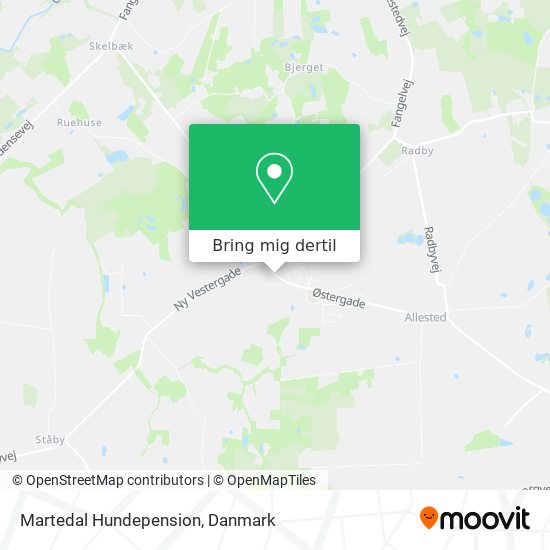 Martedal Hundepension kort