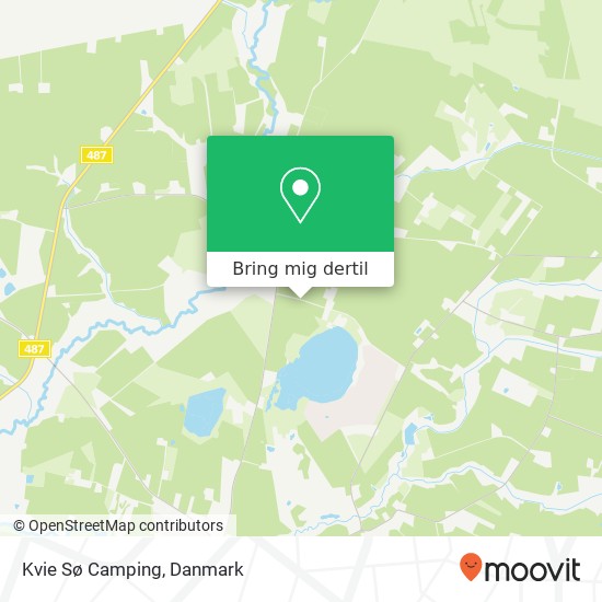 Kvie Sø Camping kort