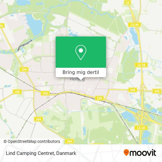 Lind Camping Centret kort