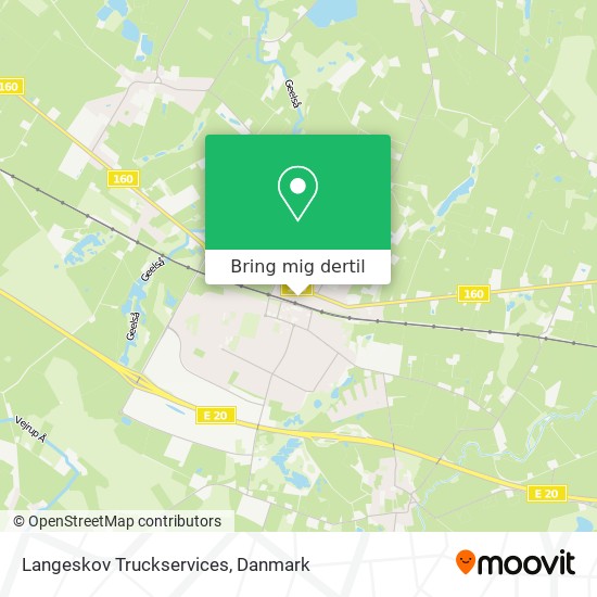 Langeskov Truckservices kort