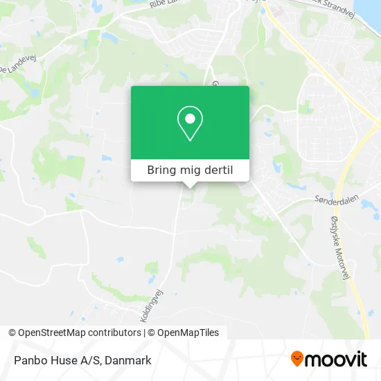 Panbo Huse A/S kort