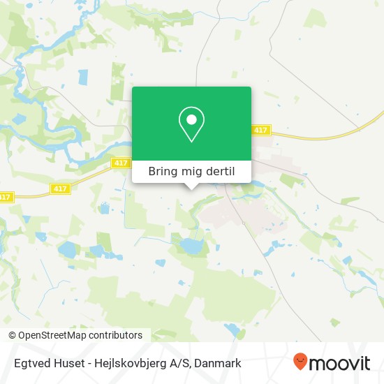 Egtved Huset - Hejlskovbjerg A / S kort