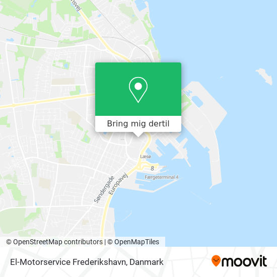 El-Motorservice Frederikshavn kort
