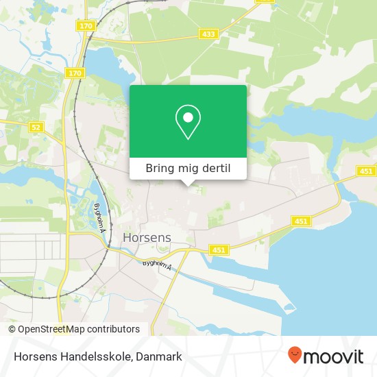 Horsens Handelsskole kort