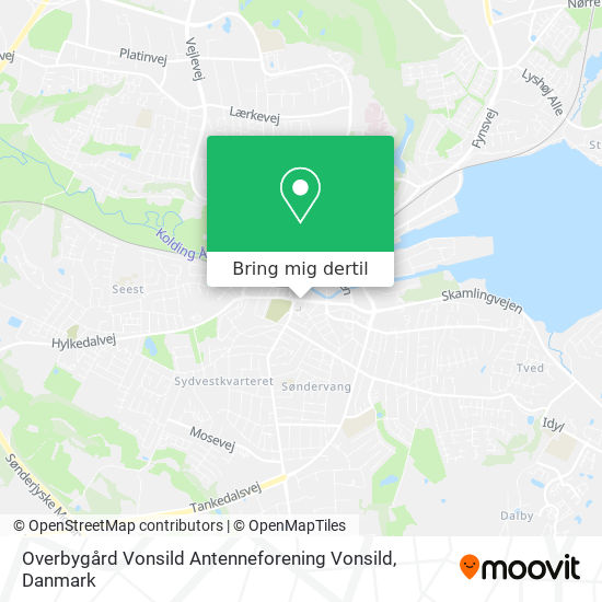 Overbygård Vonsild Antenneforening Vonsild kort