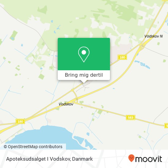 Apoteksudsalget I Vodskov kort