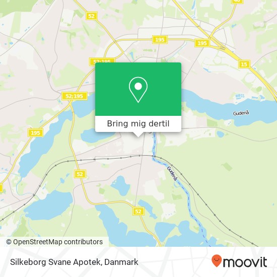 Silkeborg Svane Apotek kort