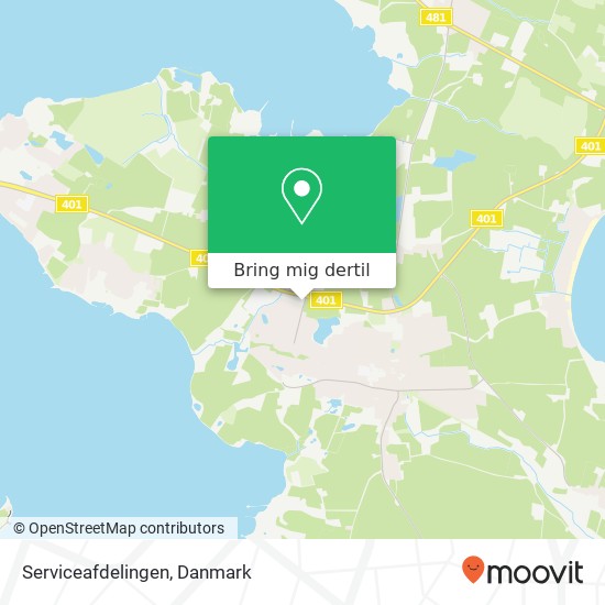 Serviceafdelingen kort